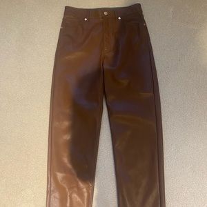 Express Leather Pants - Size 6